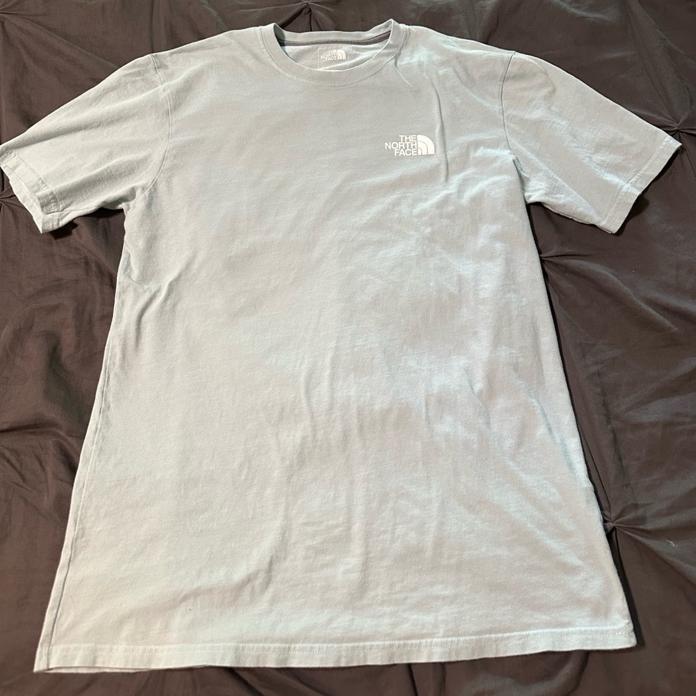 Teal Colored North Face T Shirt
